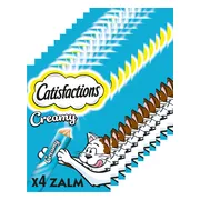 11x Catisfactions Kattensnack Zalm Creamy 4 x 10 gr
