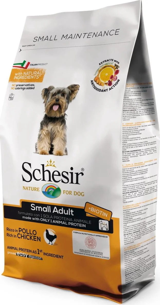 Schesir Hondenvoer Dry Small Kip 800 gr