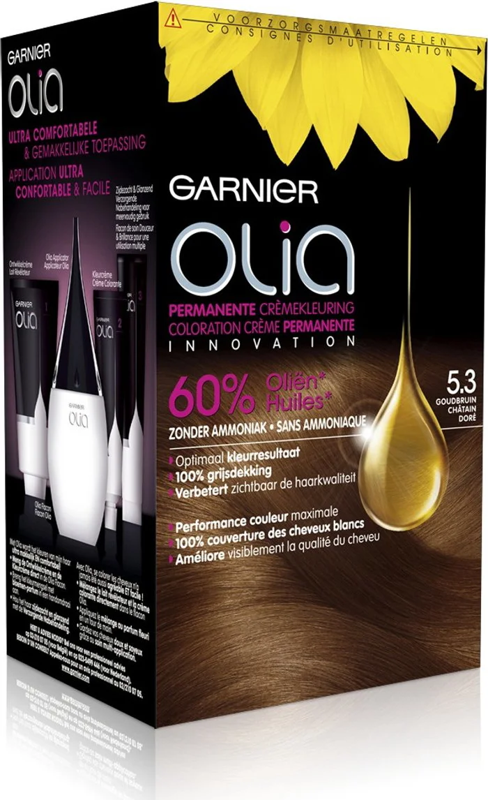 Garnier Olia Permanente Crèmekleuring 5.3 Licht Goudbruin