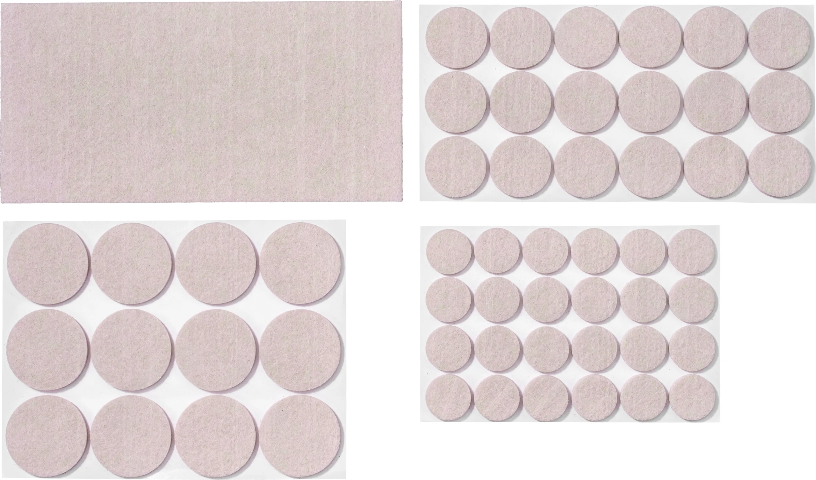PARKSIDE Viltglijders of antislip- en geluiddempers (Parketglijders, 55 stuks, Lichtbruin)