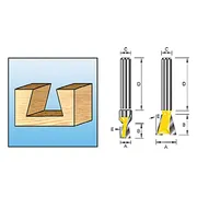 Makita D-10914 Zwaluwstaartfrees 7° 19,05x22,23mm S12