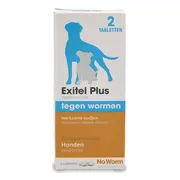 No Worm Exitel Plus Ontworming Tabletten Hond vanaf 0,5 kg 2 tabletten