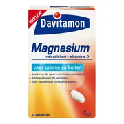 2x Davitamon Magnesium Spieren en Botten 42 tabletten
