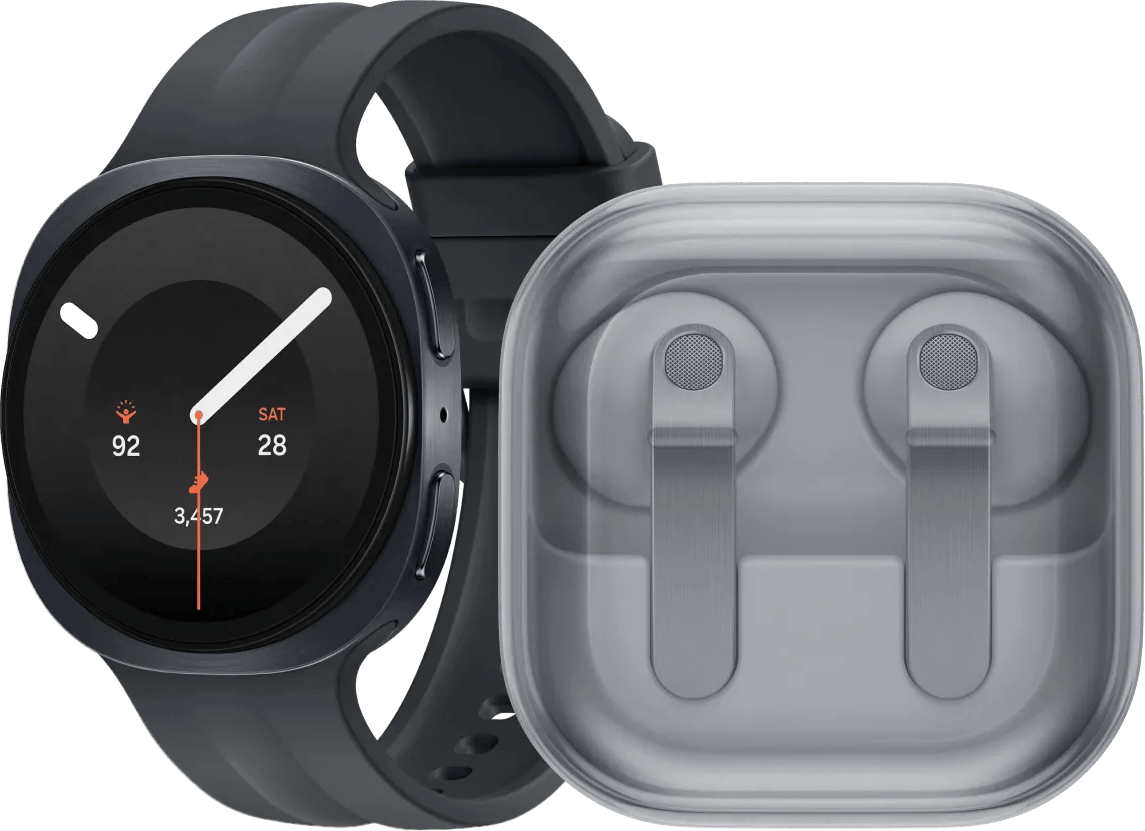 Samsung Galaxy Watch 9 Zwart 40mm + Samsung Galaxy Buds4 Wit
