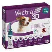 Vectra Anti-vlo & Teek 3D Hond S 4-10 kg 3 stuks
