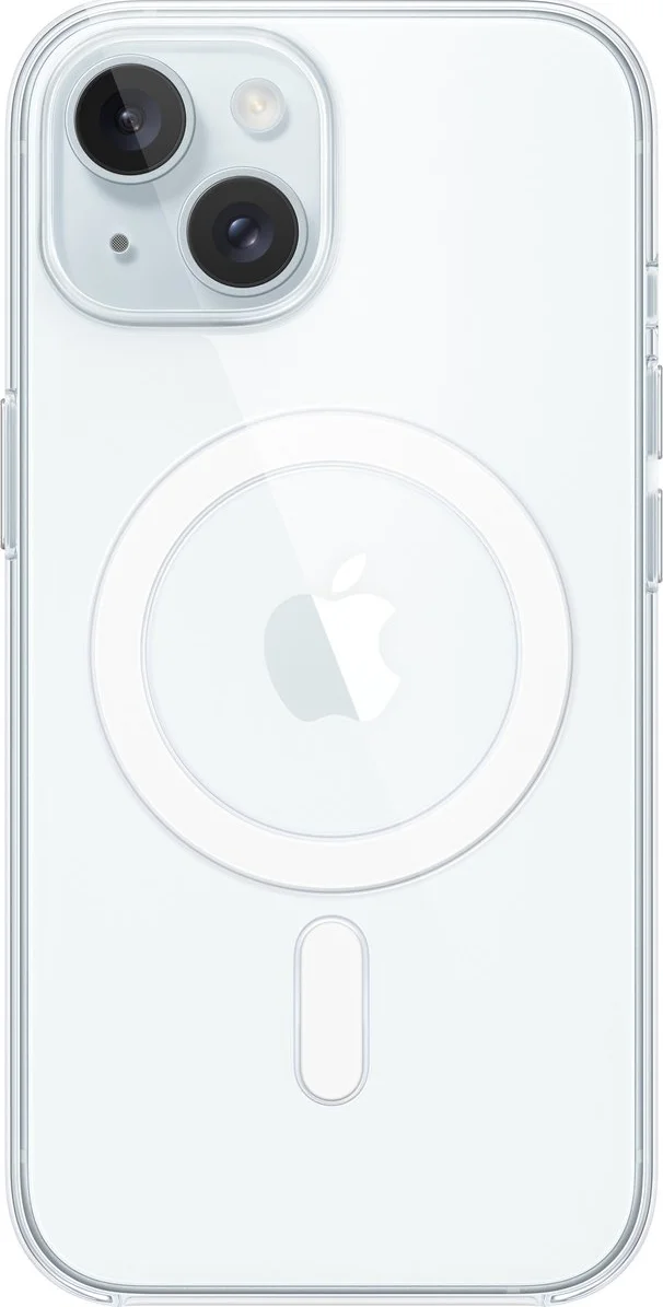 Apple iPhone 15 Back Cover met MagSafe Transparant