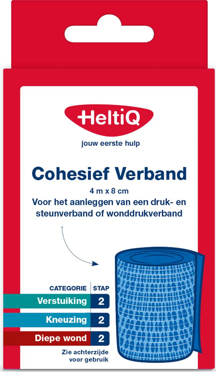 HeltiQ Cohesief Verband 4mx8cm