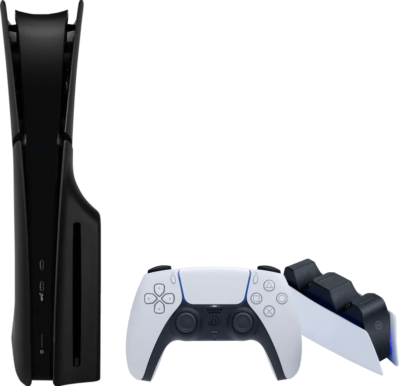 Sony PlayStation 5 Slim Disc Edition + Covers Zwart + Oplaadstation