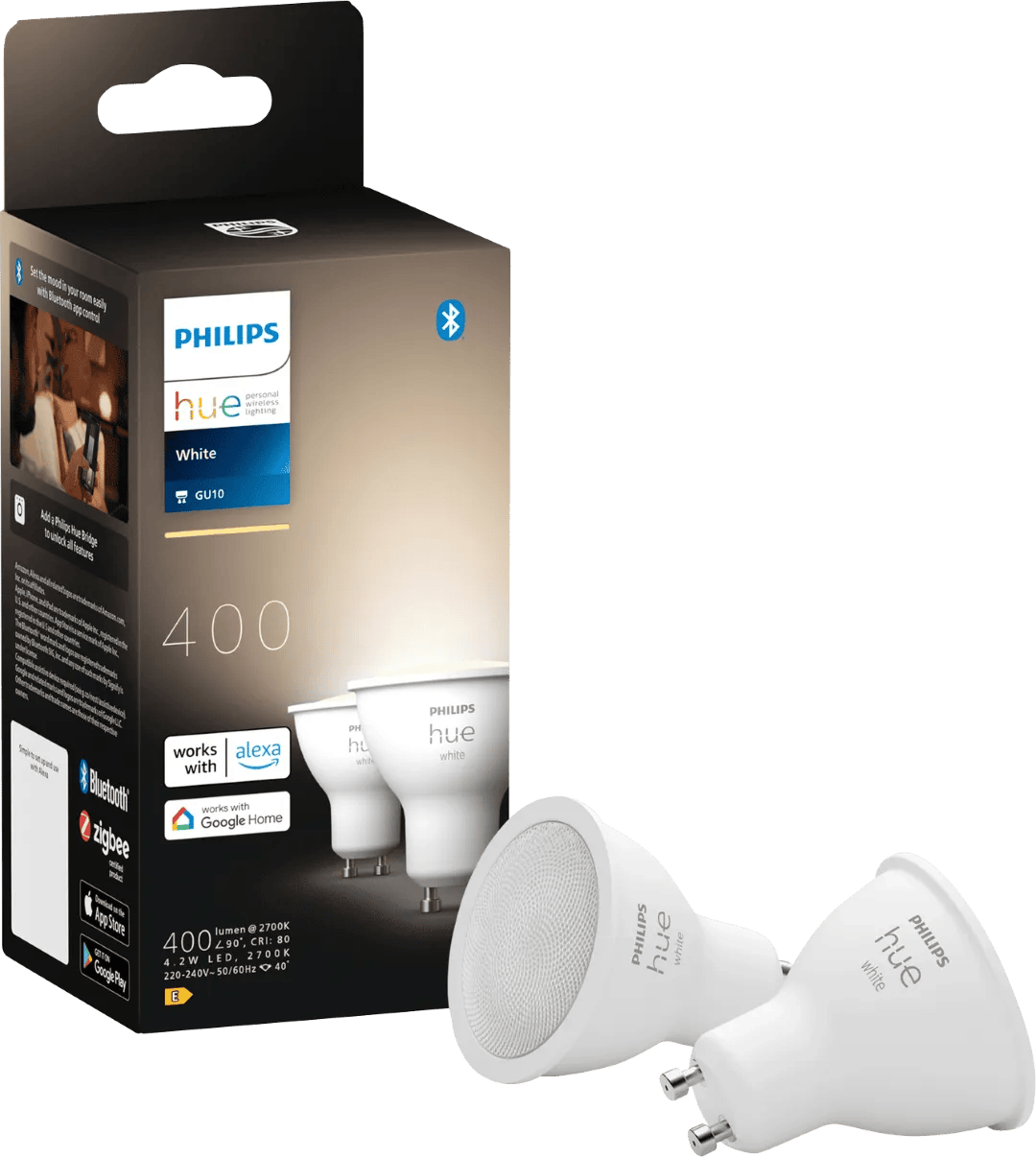 Philips Hue White GU10 2-pack