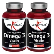 2x Lucovitaal Visolie Puur Koudwater Omega 3 120 capsules