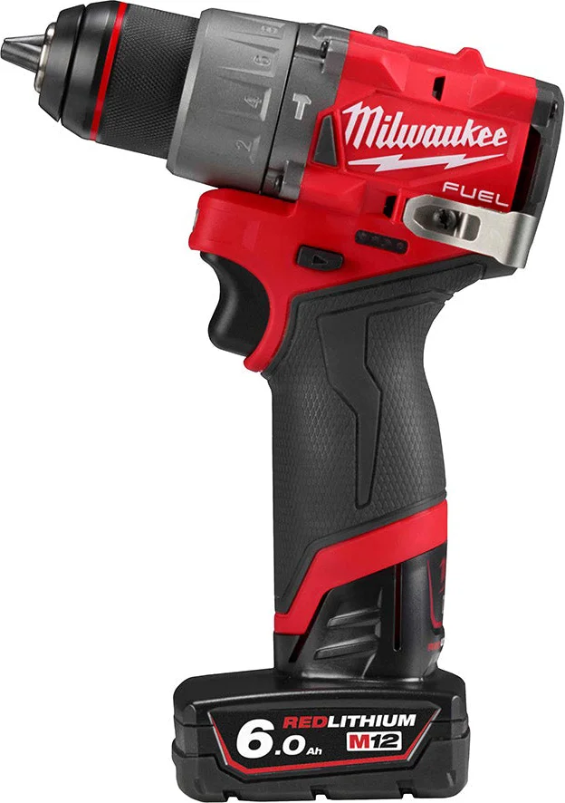 Milwaukee M12 FUEL™ FPD2-602X Compacte accu klop-/schroefboormachine 12V 6.0Ah in HD-Box - 4933479870