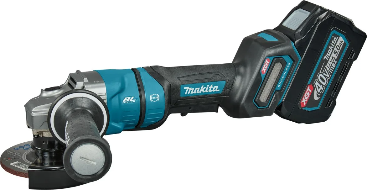 Makita GA050GT101 Accu haakse slijper 125mm XGT 40V Max 5.0Ah in Mbox