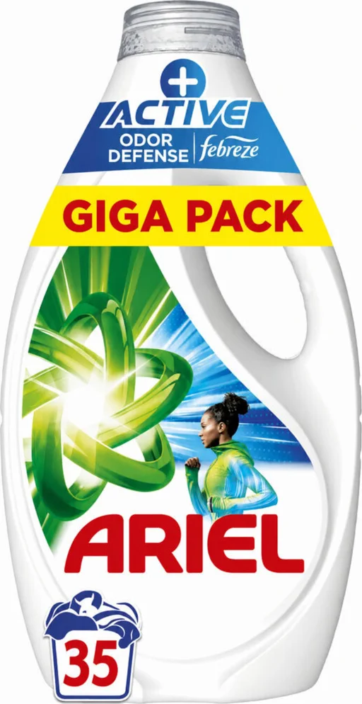 Ariel Vloeibaar Wasmiddel Active + Odor Defense 35 Wasbeurten 1575 ml