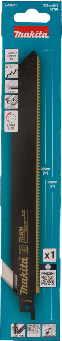 Makita E-29745 Reciprozaagblad gietijzer/RVS 228 mm