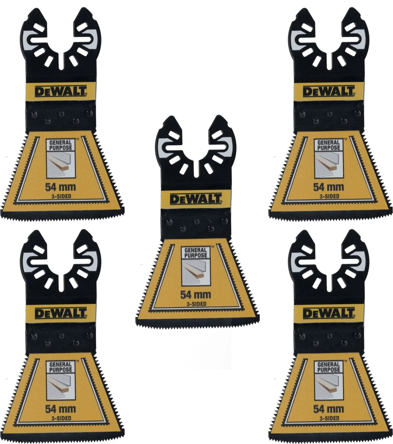 DeWALT DT20775 Multitool zaagblad BiM 3-zijdig 54mm VE=5