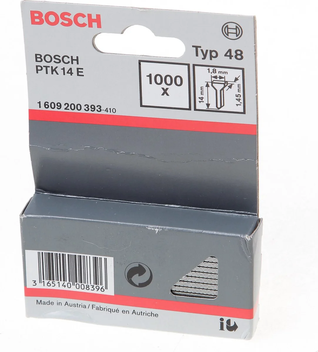 Bosch Professional Nagel type 48 | 14 mm | 1,8 x 1,45 mm | 1000 stuks - 1609200393