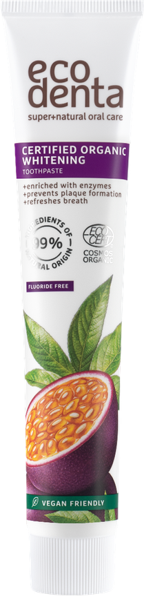 Ecodenta Organic Whitening Toothpaste Passion Fruit 75ML