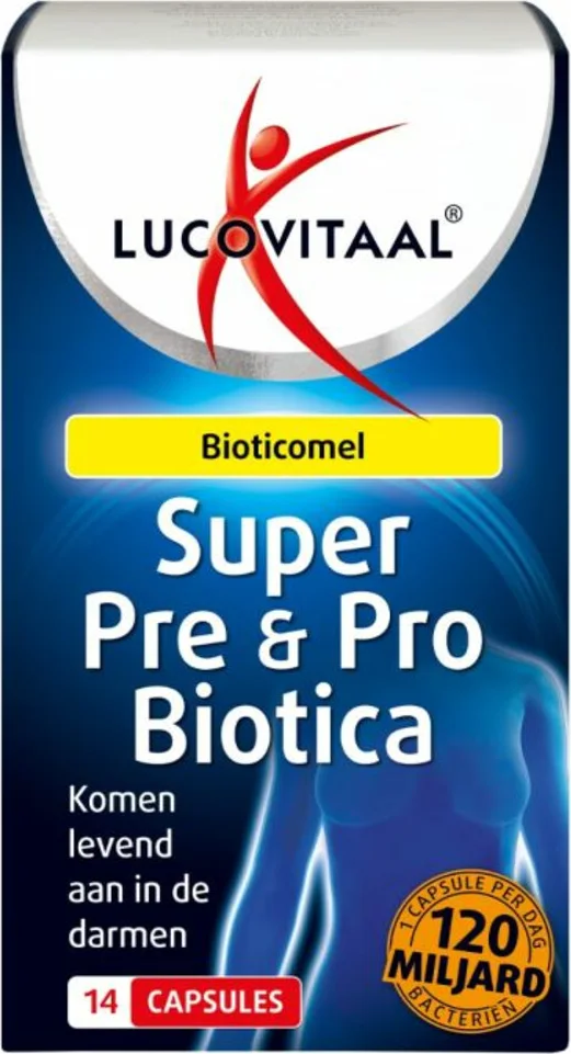 2x Lucovitaal Super Pre & Probiotica 120 Miljard Bacteriën 14 capsules