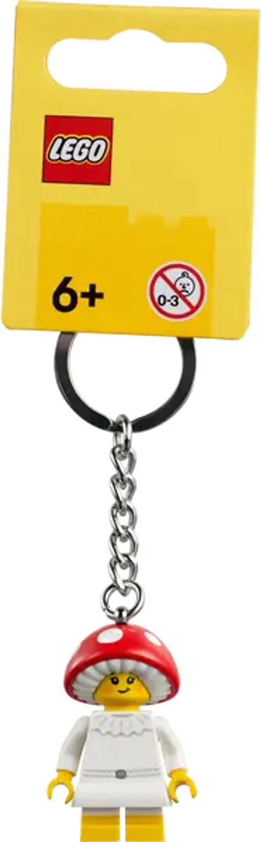 LEGO Meisje in paddenstoelenpak sleutelhanger