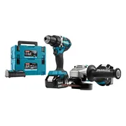 Makita DLX2190TJ1 Accu combiset 2-delig (DDF484 + DGA504) 18V 5.0Ah in Mbox