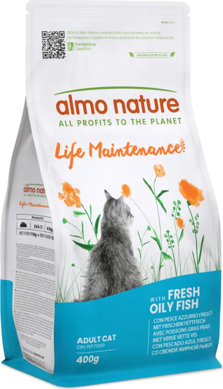 Almo Nature Kattenvoer Droog Life Maintenance Vette Vis 400 gr