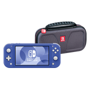 Nintendo Switch Lite Blauw + Bigben Beschermtas