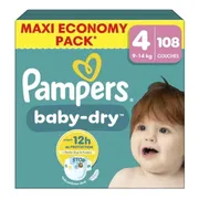 Pampers Baby Dry Luiers Maat 4 (9-14kg) 108 stuks