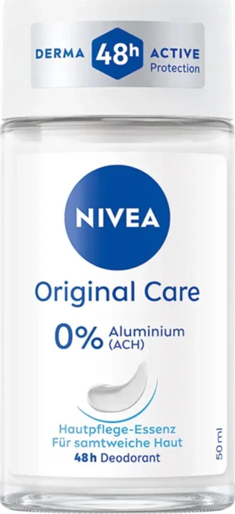3x NIVEA Deodorant Roller Original Care 0% 50 ml