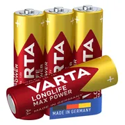 8x Varta Longlife Max Power Alkaline Batterijen AA 4 stuks