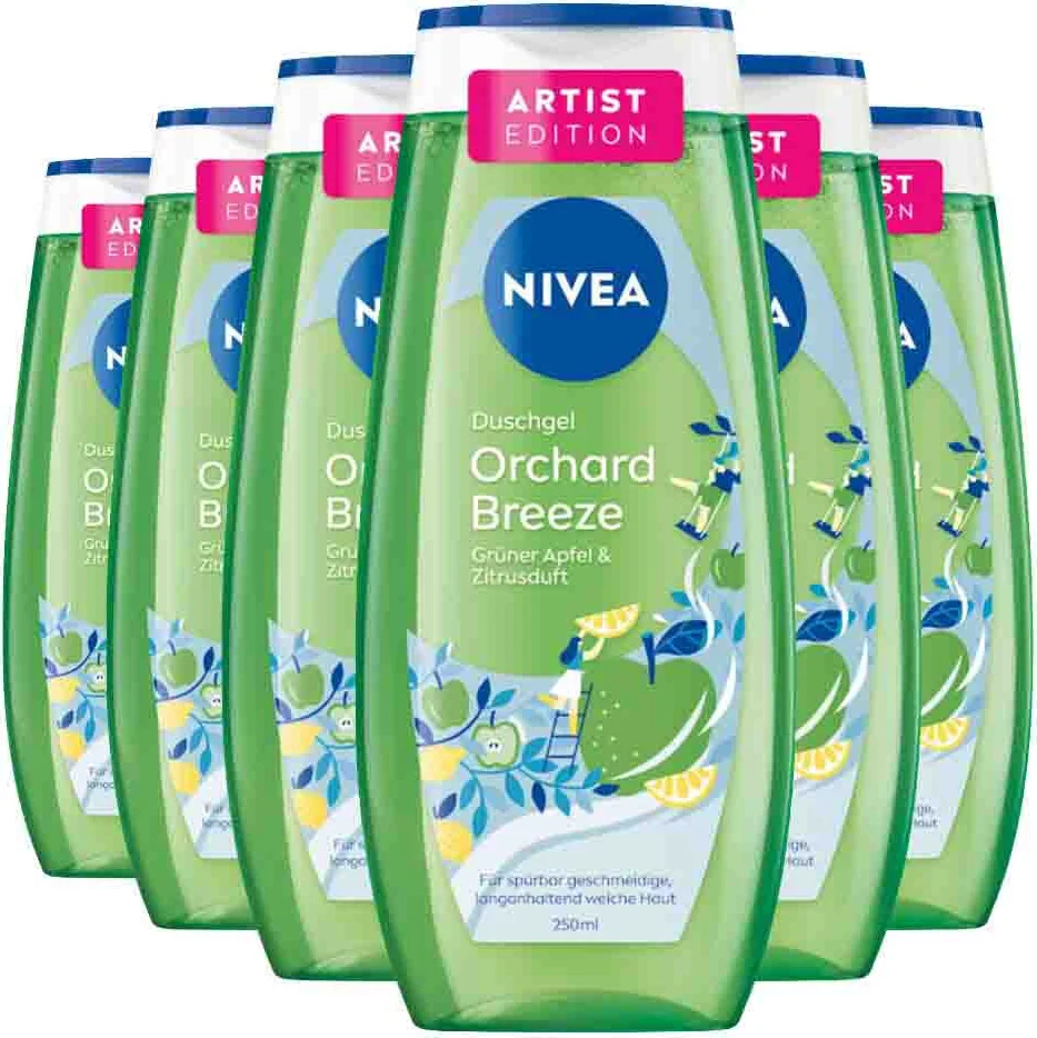 6x NIVEA Douchegel Orchard Breeze 250 ml