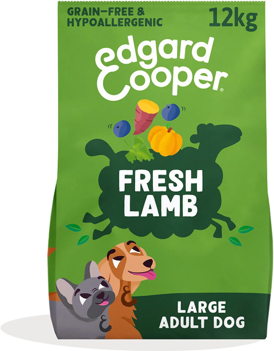 Edgard & Cooper Hondenvoer Droog Graslam 12 kg
