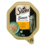 Sheba Kattenvoer Nat Sauce Collection Kalkoen in Witte Saus 85 gr