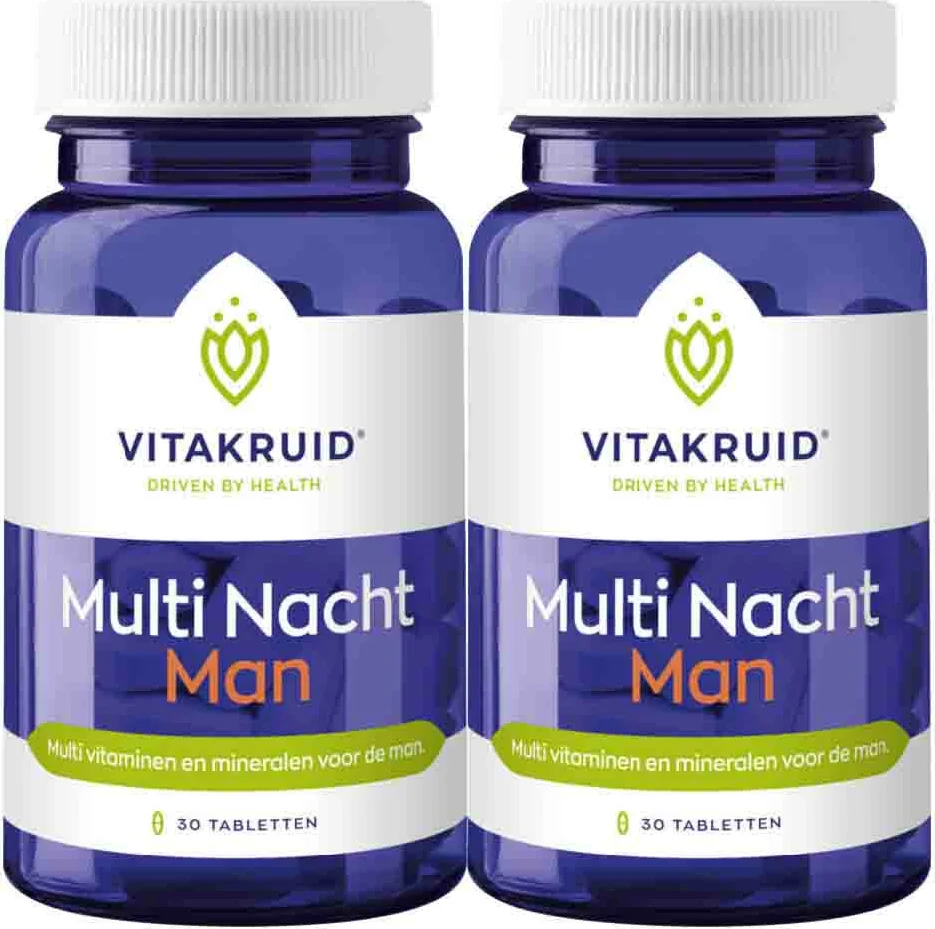 2x Vitakruid Multi Nacht Man 30 tabletten