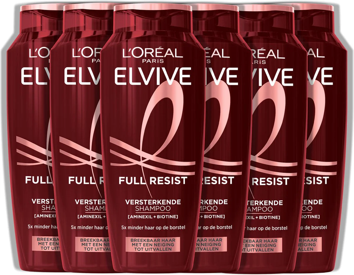 6x L'Oréal Elvive Full Resist Shampoo 250 ml