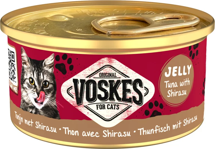 Voskes Kattenvoer Nat Tonijn met Shirasu 85 gr