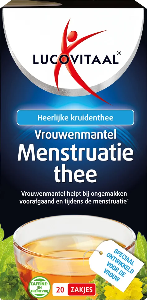 Lucovitaal Vrouwenmantel Menstruatie Thee Vegan 20 stuks