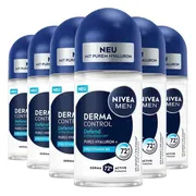 6x NIVEA Deodorant Roller For Men Derma Control Defend 50 ml