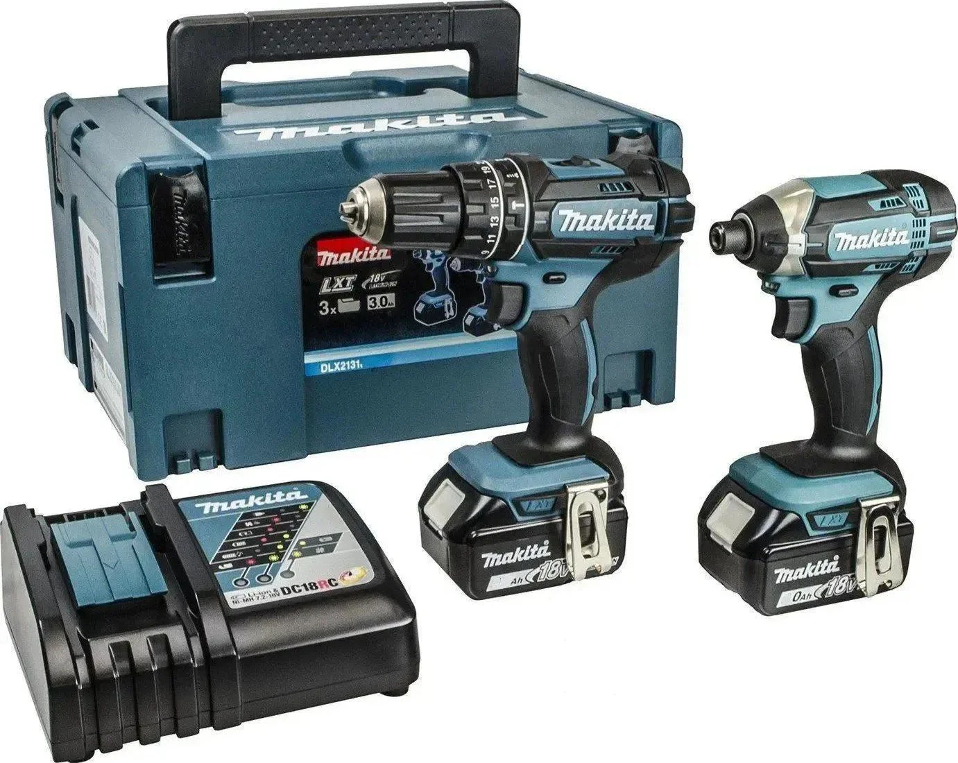 Makita DLX2131TJ Accu Combiset 2-delig (DHP482 + DTD152) 18V 5.0Ah in Mbox