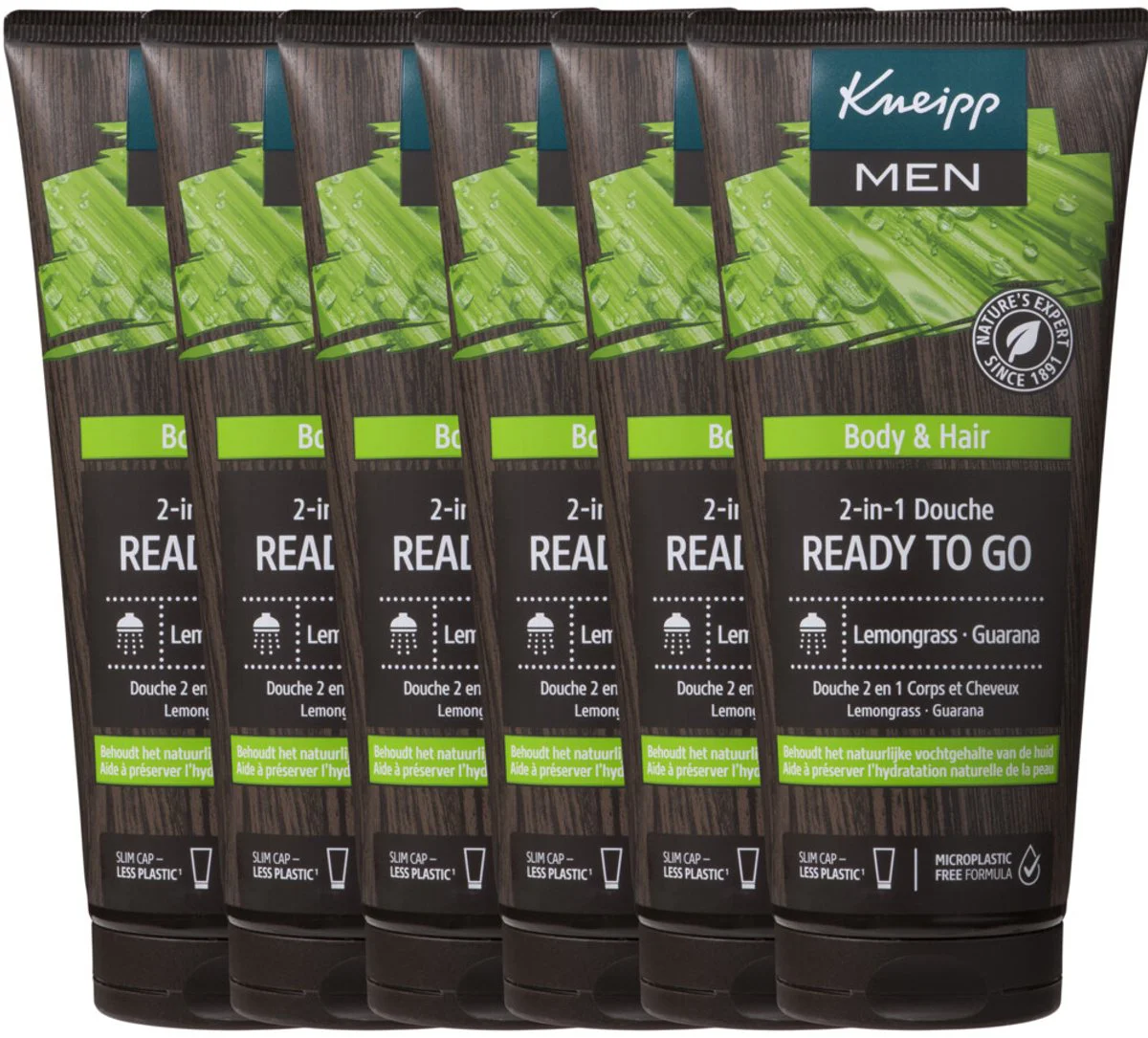 6x Kneipp Douche Men 2-in-1 Ready to Go 200 ml