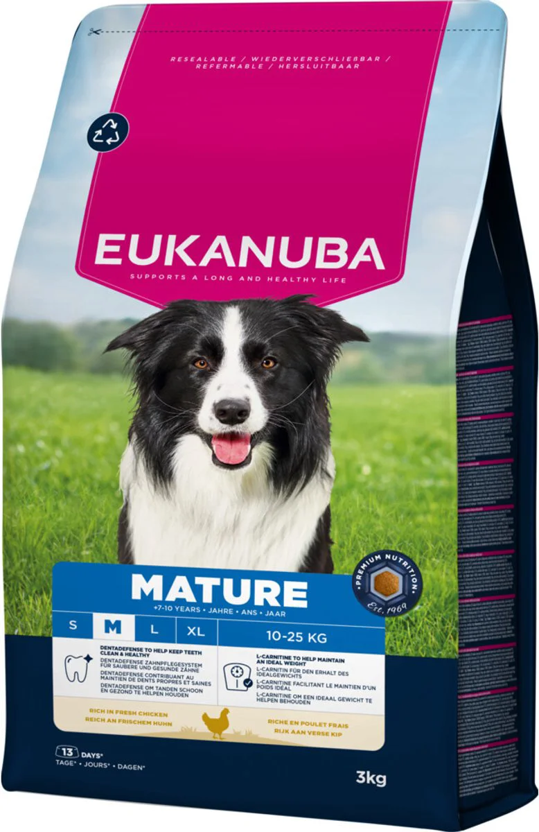 Eukanuba Hondenvoer Droog Life Care Dog Mature Medium Kip 3 kg
