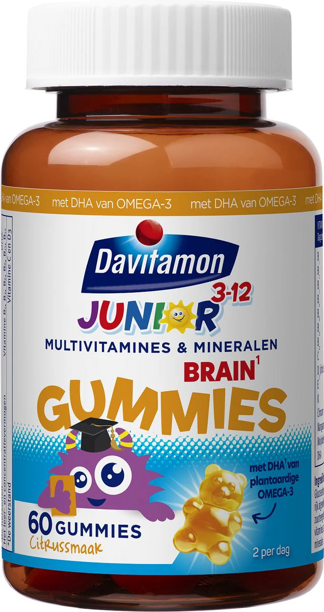 Davitamon Davitamon Junior Brain Multivitamines Citrus 60 gummies