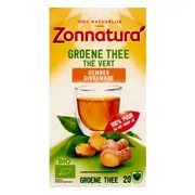 Zonnatura Groene Thee met Gember 20ST