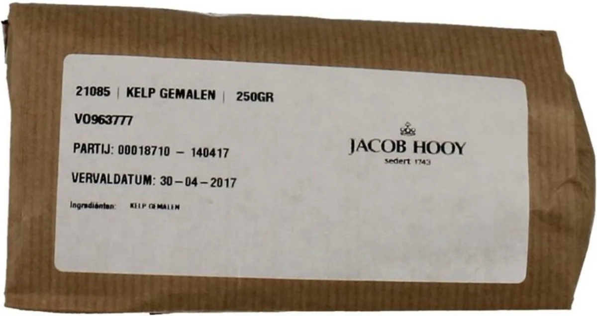 Jacob Hooy Kelp Gemalen 250GR