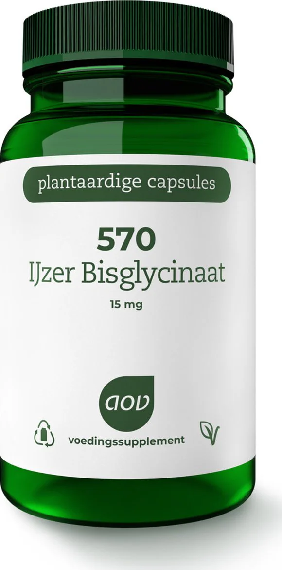 AOV 570 IJzer Bisglycinaat 90 vegacapsules