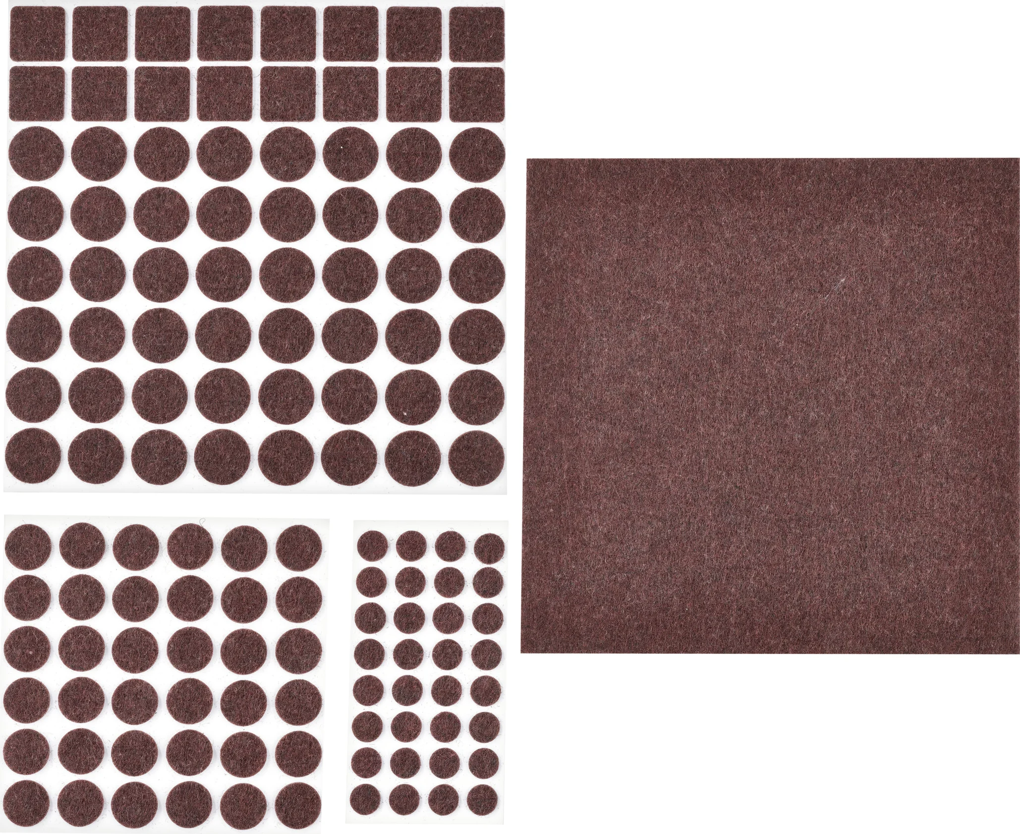 PARKSIDE Viltglijders of antislip- en geluiddempers (133 stuks, Bruin)