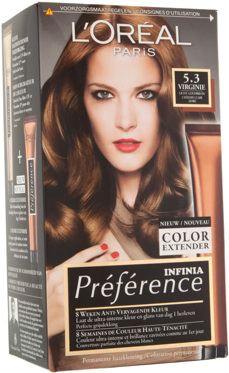 L'Oréal Préférence Permanente Haarkleuring 5.3 Licht Goudbruin