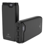imoshion® Powerbank 20000 mAh - 22.5W Snellader - USB C / USB A - LED Display - Powerbanks - Universeel - Noodpakket - Zwart