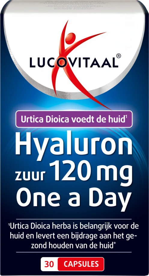 3x Lucovitaal Hyaluronzuur 120mg One A Day 30 capsules