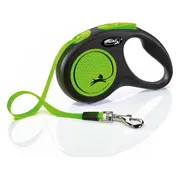 Flexi Rollijn New Neon Tape 5 mtr tot 15 kg Groen