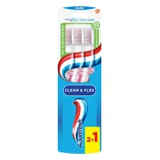 Aquafresh Tandenborstel Clean & Flex Hard 3 stuks